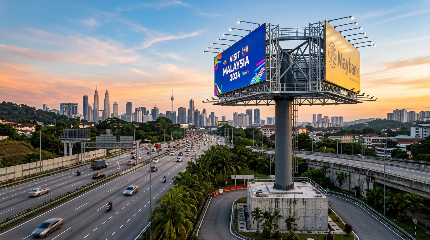 Unipoles, Billboards, Building Renovation and Signage Across Malaysia by Rightway Solutions Sdn. Bhd.